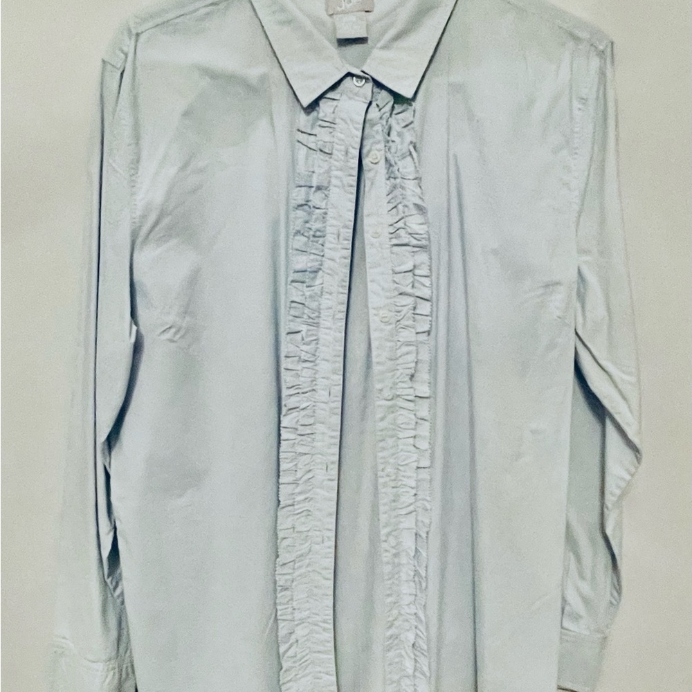 Cotton Ruffle Shirt